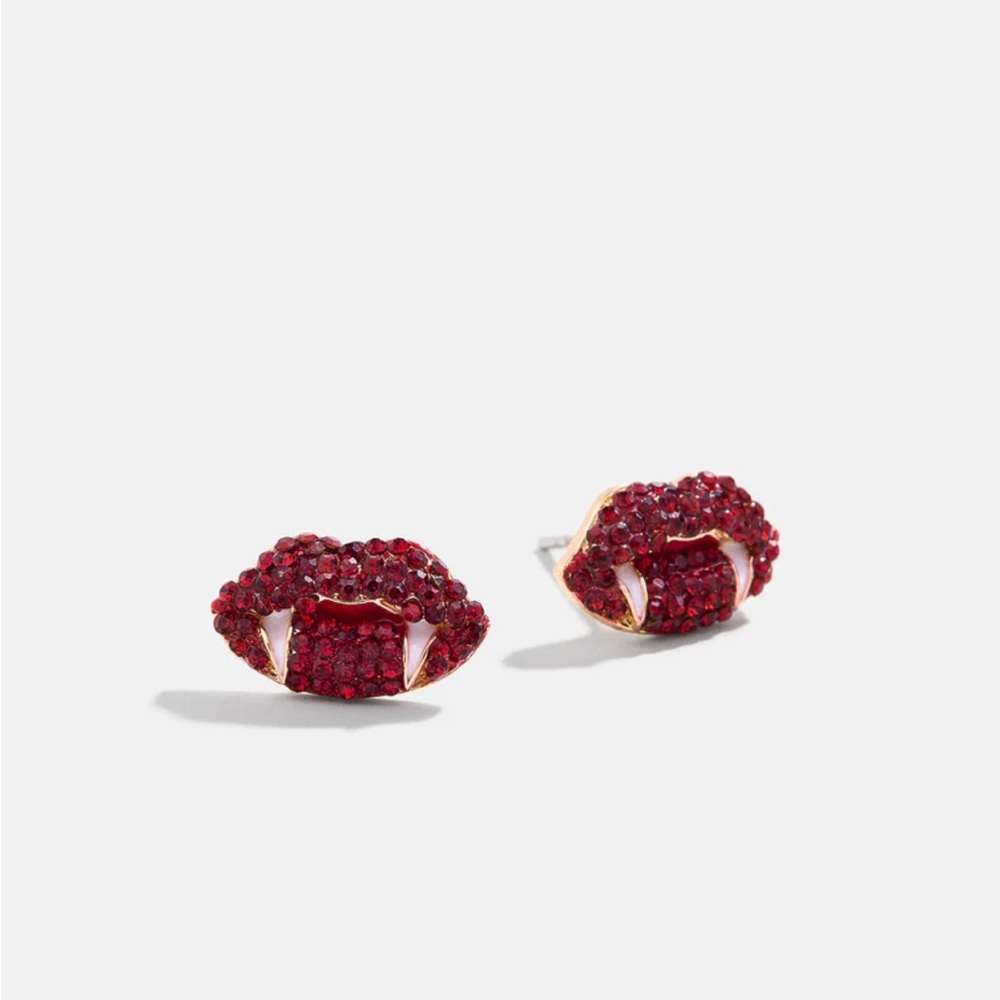 NEW!! BaubleBar Vampire Love At First Bite Stud Earrings